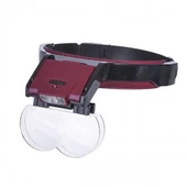 Lens Takmalı 4 Lens , Led Lambalı Şapka Tip Büyüteç thumbnail 1