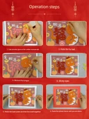 DIY Tüylü Top Çıkartmalı Fotoğraf Çerçevesi - Çin Düğümü - 3
