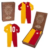 Galatasaray Orjinal Uzun Kol Bebek Body Zıbın Tulum - 1
