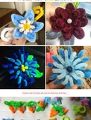 DIY El İşi Şönil Çubukları - Kahverengi 100 Adet - 12