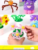DIY El İşi Şönil Çubukları - Kırmızı 100 Adet - 9
