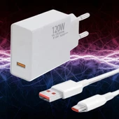 120w Usb Hızlı Type C Uçlu Kablolu Şarj Aleti - 1