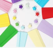 Origami Kağıt Şeritleri - Pembe 88 Adet - 12