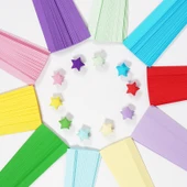 Origami Kağıt Şeritleri - Gradyan Yeşil 530 Adet - 2