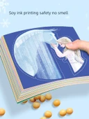 DIY Frozen Elsa Çocuk Kağıt Kesme Seti - Frozen + Prenses Seti - 6