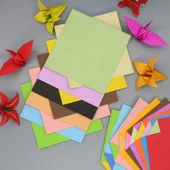 Tek Taraflı Renkli Origami Kağıdı - 30cm 8 Renk 80 Yaprak - 6