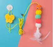 Pratik Elastik Kendinden Yapışkanlı Solucan Kedi Oltası thumbnail 3