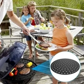Epilons® Renkli Isıya Dayanıklı Yıkanılabilir Silikon Fırın Ve Airfryer Yuvarlak Pişirme Matı 20 Cm - 6