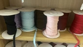 Ahşap Detaylı Bebek Giysi Lastiği - Beyaz - 10mm - 5