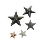 DIY Alaşım Perçin Punk Pentagram Şapka - Gümüş - 12.5mm - 4