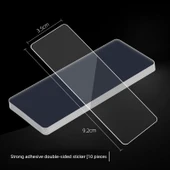 Yüksek Viskoziteli İz Bırakmayan Duvar Sticker Kancası - Dik Açı Köşe 3.5cm x 9.2cm [10 Adet] thumbnail 1