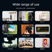 Yüksek Viskoziteli İz Bırakmayan Duvar Sticker Kancası - Dik Açı Köşe 3.5cm x 9.2cm [10 Adet] thumbnail 6