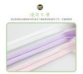 Elastik Örme Pamuklu Kumaş Şerit - Mavi Mor - 5 Metre thumbnail 8