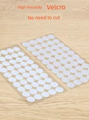 Kendinden Yapışkanlı Cırt Cırt Bant Noktaları - 15mm Çap - Şeffaf (102 Çift) - 5