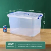 Şeffaf Plastik Saklama Kutusu - 68x49.5x41cm (110L) - 1
