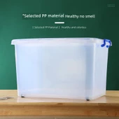 Şeffaf Plastik Saklama Kutusu - 63x44.5x36cm (80L) - 3