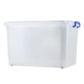 Şeffaf Plastik Saklama Kutusu - 63x44.5x36cm (80L) - 6
