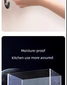 Vakumlu Mutfak Askısı - Çift Sıra 6 Kancalı 40cm - Kapak/Bıçaklı thumbnail 11