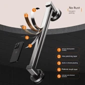 Vakumlu Mutfak Askısı - Çift Sıra 6 Kancalı 40cm - Kapak/Bıçaklı thumbnail 5