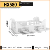 Kalınlaştırılmış Plastik Saklama Sepeti - HX600 [Oymalı Üzüm Sepeti] - 4