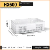 Kalınlaştırılmış Plastik Saklama Sepeti - HX600 [Oymalı Üzüm Sepeti] - 1