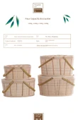 Bambu Dokuma Yumurta Sepeti - Buti 22*14*10 Oval Sepet 1.00kg Yumurta - 11