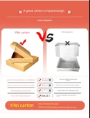 Üç Katlı Uçak Kutusu 20*13*3cm Sertleştirilmiş - 50'li Paket thumbnail 5