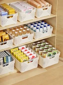 Plastik Saklama Sepeti - 3 Adet - Yüksek Boy - Büyük Boyut - 4