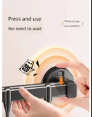 Vakumlu Mutfak Askısı - Çift Sıra 6 Kancalı 40cm - Kapak/Bıçaklı thumbnail 10