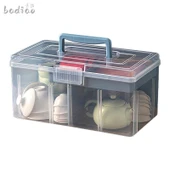 Çay Seti Saklama Kutusu - Küçük Boy Pembe thumbnail 6