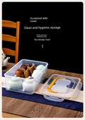Şeffaf Çay Seti Saklama Kutusu - Küçük Boy 5.6L - 2'li Paket - 11