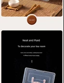 Çay Seti Saklama Kutusu - Küçük Boy Pembe thumbnail 8