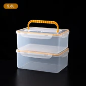 Şeffaf Çay Seti Saklama Kutusu - Küçük Boy 5.6L - 2'li Paket - 1