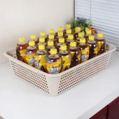 Dikdörtgen Plastik Masaüstü Organizer Sepet - Leylak-4 - 2