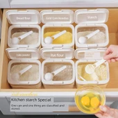 Pirinç ve Tahıl Saklama Kabı - 1.2L - 2'li Set - Ölçü Kaşıklı thumbnail 5