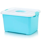 Pembe (Şeker Tozu) Şeffaf Plastik Saklama Kutusu - Ekstra Büyük Boy 65 Litre - 5