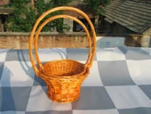 Rattan Hasır Sepet - Koyu Kahverengi (Trumpet) - 9