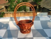 Rattan Hasır Sepet - Kırmızı (Trumpet) - 11