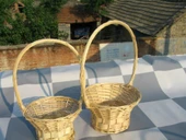 Rattan Hasır Sepet - Koyu Kahverengi (Trumpet) - 10
