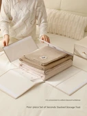 Katlanabilir Kumaş Saklama Kutusu - Şeftali Tozu thumbnail 4