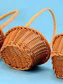 Kare Model - Imitasyon Rattan Küçük Sepet - Oyuncak, Şeker ve Hediye Sepeti - 3