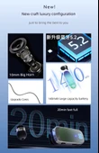Bluetooth 5.2 Tek Kulaklık - 2025 Model Siyah HiFi HD Ses Kalitesi Kartsız - 9