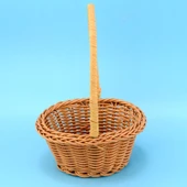 Kare Model - Imitasyon Rattan Küçük Sepet - Oyuncak, Şeker ve Hediye Sepeti - 8
