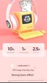 Kablosuz Kedi Kulaklıklı Gaming Kulaklık - Pembe - 10