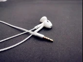 Yarı Kulak İçi Uyku Kulaklığı - Apple Fiş - Beyaz Kablo - Mikrofonlu - 6