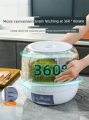 Tahıl Saklama Kutusu - 6.00kg İnci Beyazı - Nem ve Böcek Korumalı - 5