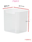 Buzdolabı Yan Kapı Saklama Kutusu - Kalın Şeffaf Küçük Boy (2'li Paket) thumbnail 6