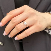 14 Ayar Altın Şans Yonca Yüzük thumbnail 2