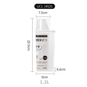 Hava Geçirmeyen Gıda Saklama Kabı - Büyük Boy 1.2L (Ölçü Kontrollü) - 1