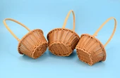 Kare Model - Imitasyon Rattan Küçük Sepet - Oyuncak, Şeker ve Hediye Sepeti - 10